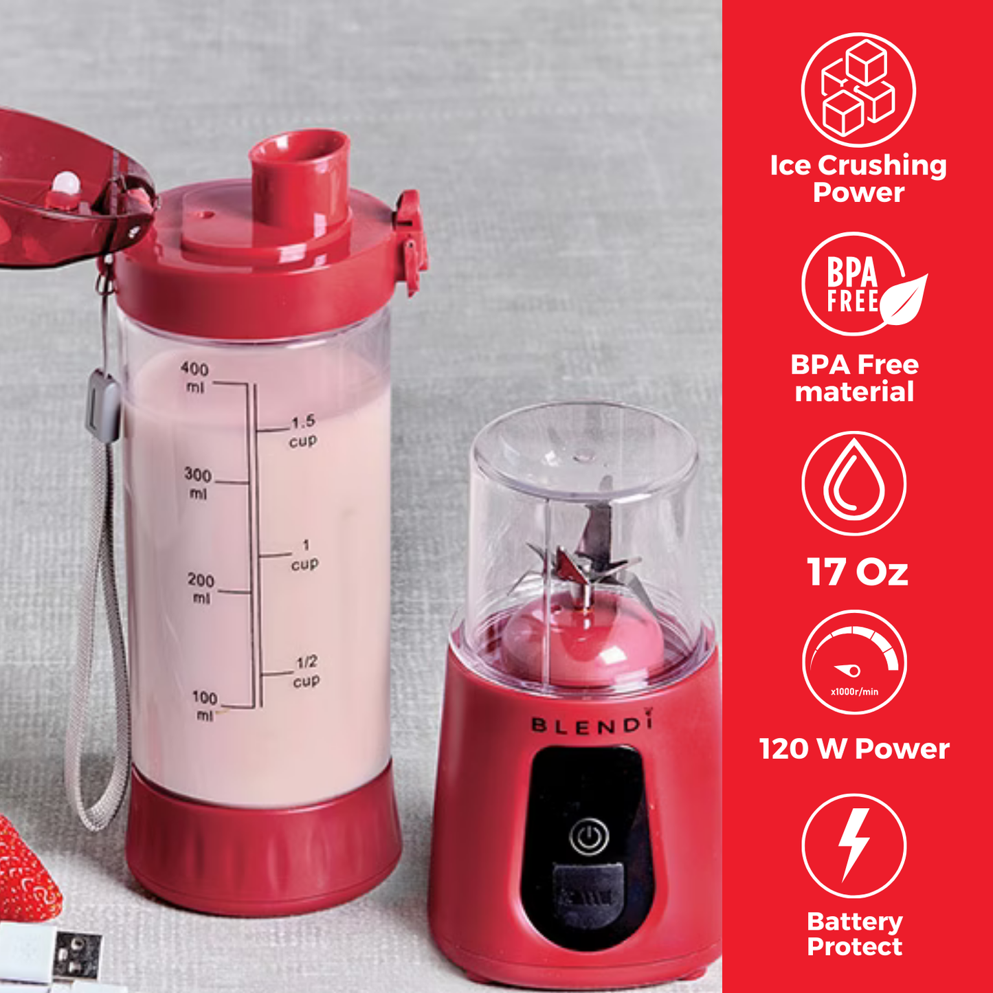 BLENDi Pro+ Portable Blender - 17 oz