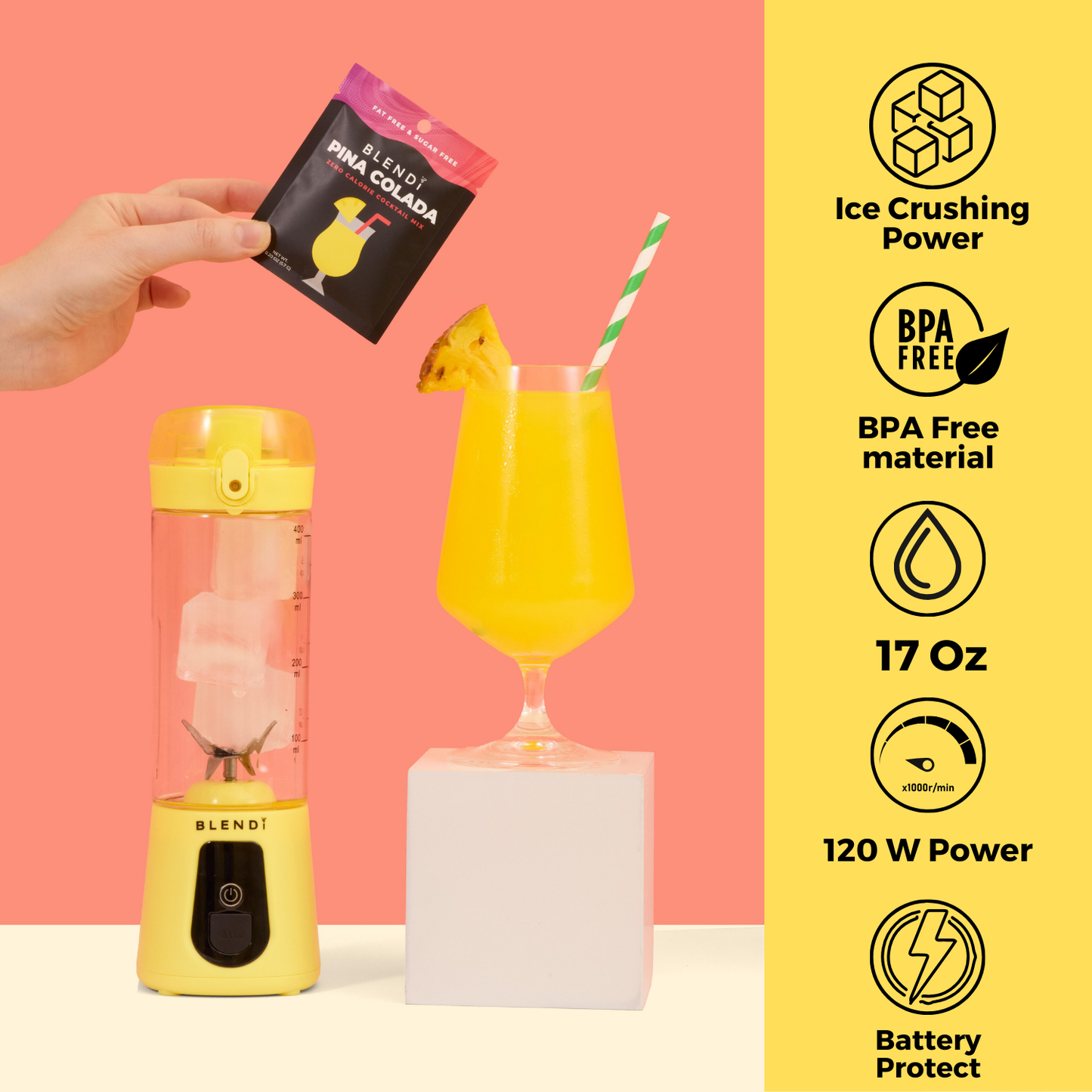 BLENDi Pro+ Portable Blender - 17 oz